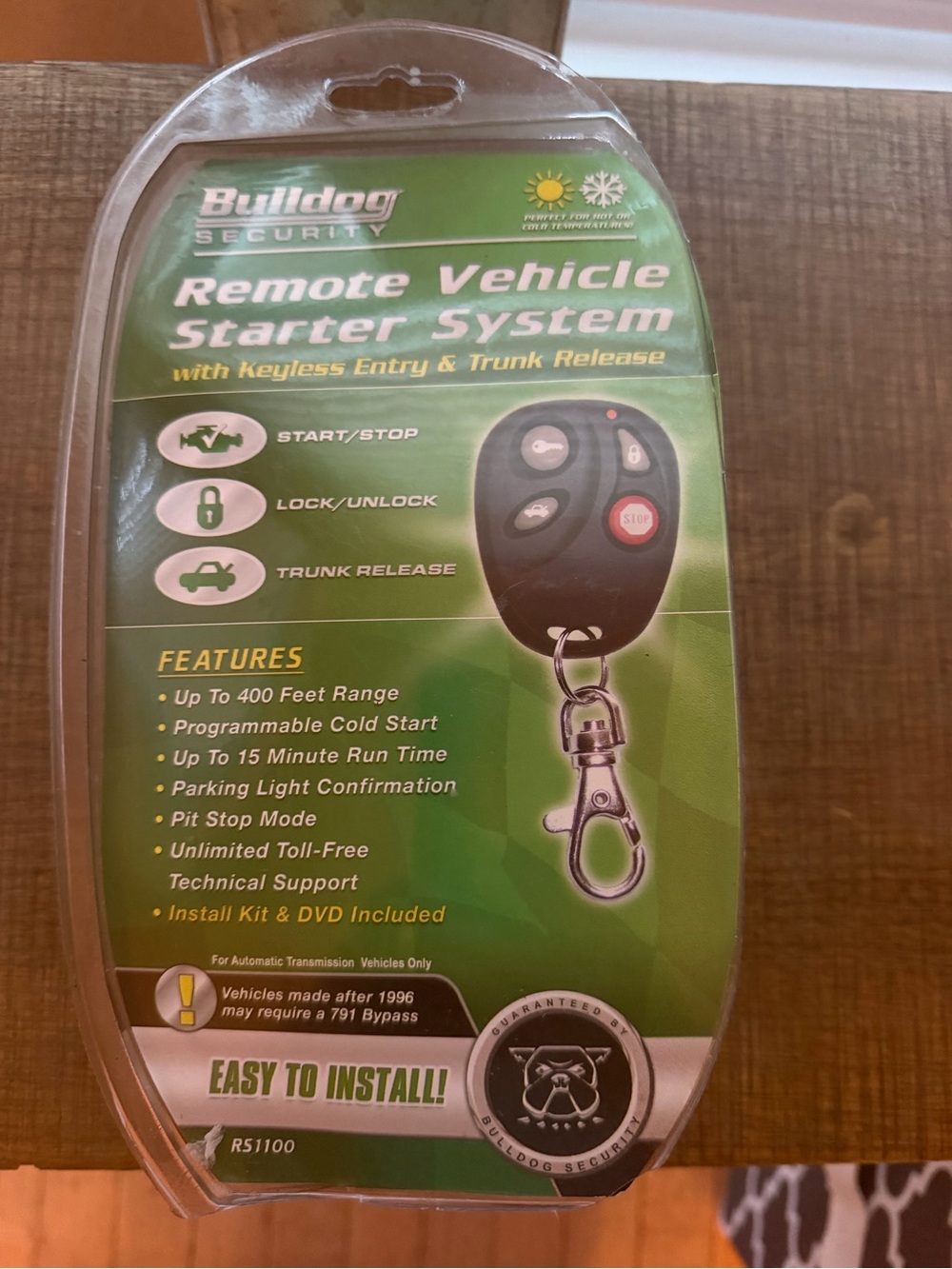 Bulldog Remote Vehicle Starter System - Green